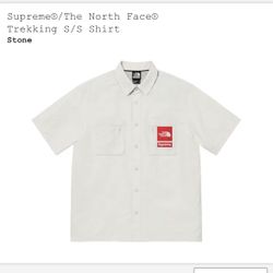 Supreme North Face Size Large Trekking S/S Shirt