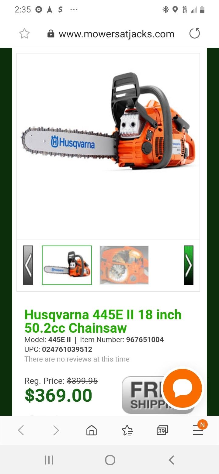 Husqvarna 445 chainsaw