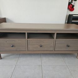 IKEA hemes TV Stand Unit In Brown Wood Finish.