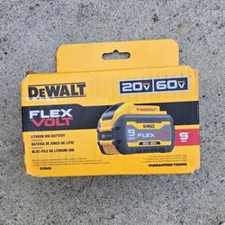 Dewalt 60v Flexvolt Battery 9.0 Ah  Brand New 