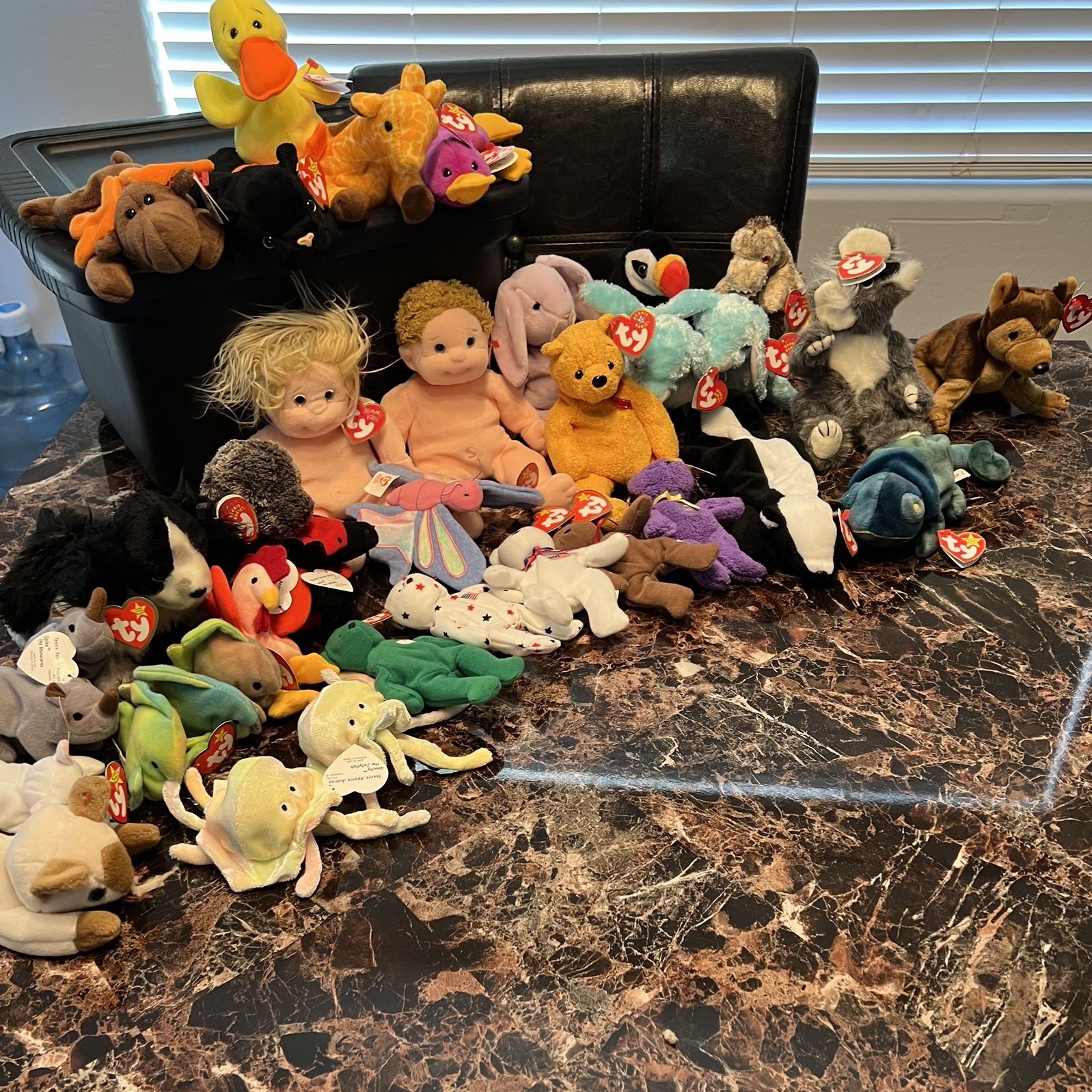 Beanie Babies Ty(includes Patti The Platypus And Chocolate The Moose)