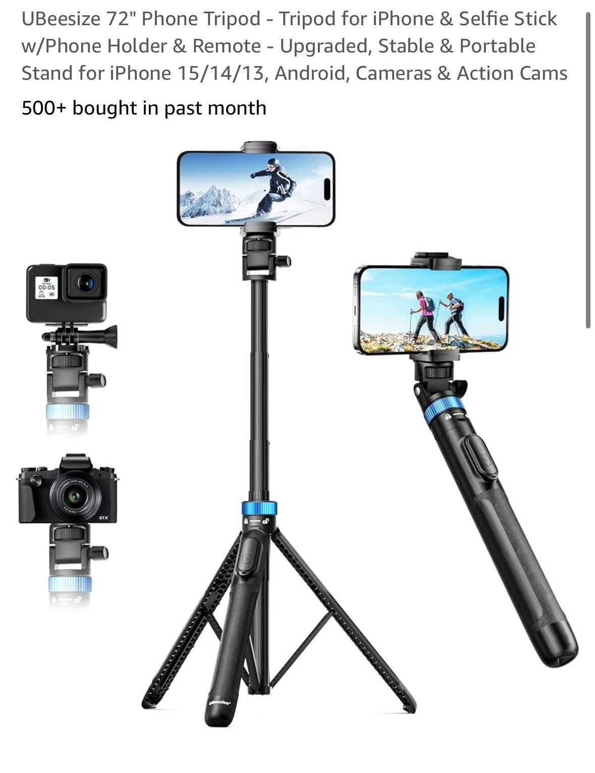 72” Phone Tripod