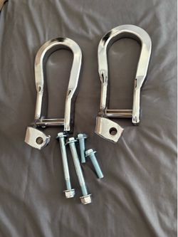 Front Recovery Tow Hooks Replacement for 2007-2019 Chevy Silverado GMC Sierra 1500 in Chrome Replace (contact info removed)2
