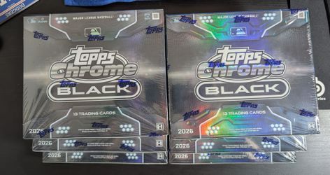 2026 Topps Chrome Black Baseball Hobby Box
