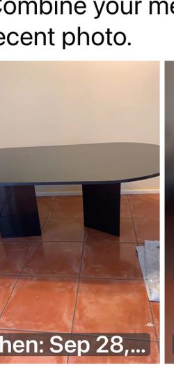 Black Marble dining table