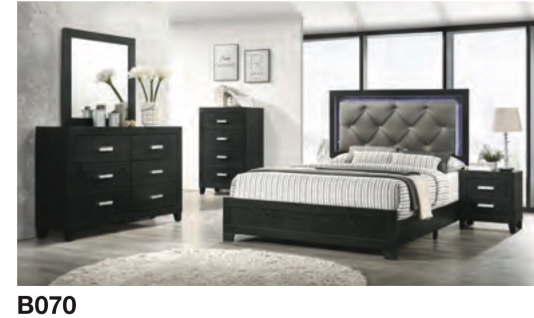 QUEEN SIZE BEDROOMS 7 PIECES/ MATTRESS+BOX+BED FRAME+DRESSER+MIRROR+CHEST+NIGHTSTAND BRAND NEW DELIVERY 🚚 AVAILABLE ALL CITIES!