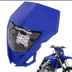 Dirt Power Racing Universal Blue LED Headlight Fairing Enduro Dirt Bike Motocross