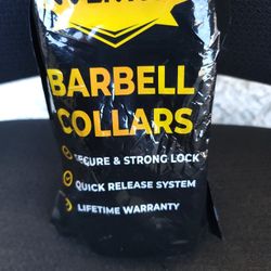 Fitness invention weight barbell collars new open package 