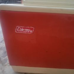 Vintage Coleman Metal Cooler