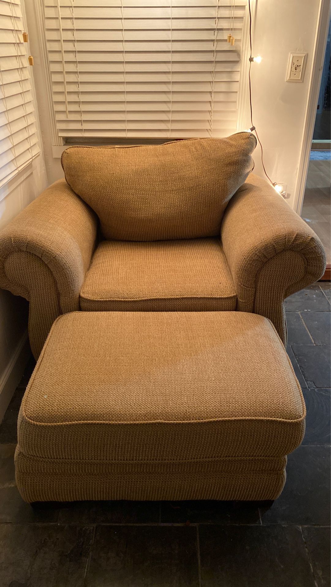 Sofa chair with ottoman