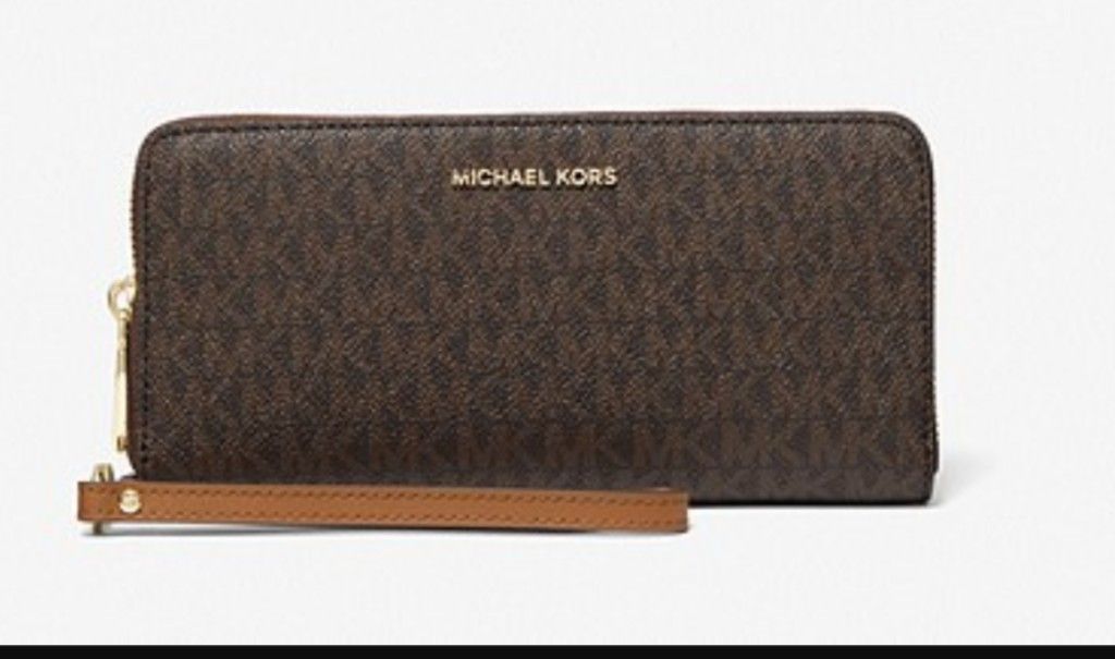 Michael Kors New Jet Set $228 Signature Wallet Wristlet 