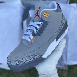 Jordan 3 “ Cool Grey” Size 8.5 Men’s