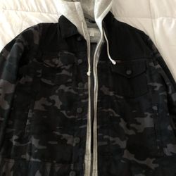 Men’s Black Camouflage Jacket