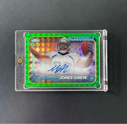 2024 Topps Chrome Green Geometric Refractor MAURICE JONES-DREW /99  AUTO
