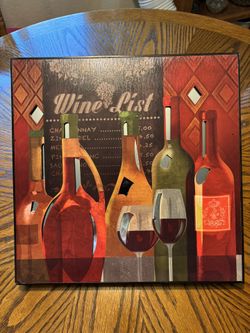 Framed Wine Bottle Art