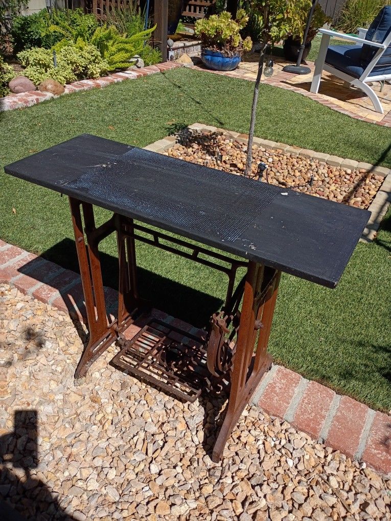 Tikkakoski Antique Cast Iron Sewing Table