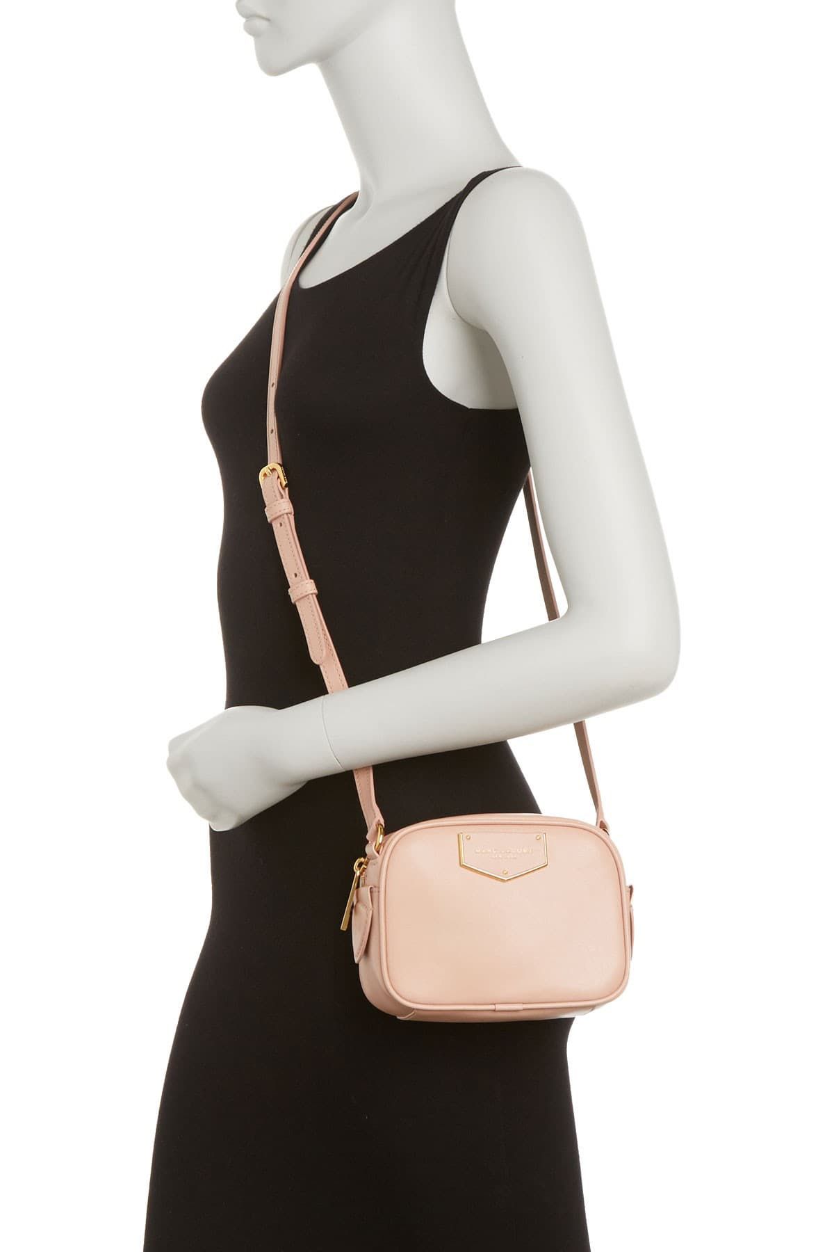 NWT Marc Jacobs Voyager Square Leather Crossbody Bag Pink $298 