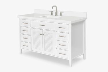 54inch Vanity Wood With Top Now &$500 RETAIL 1500