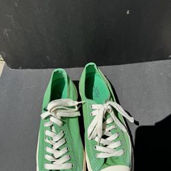 Green Canvas Jack Purcell Converse Shoes
