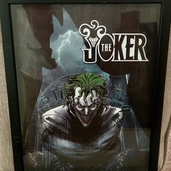  "The Joker" 3D Comic Wall Art shadow box or a similar layered print product. It is officially licensed DC Comics merchandise that creates a three-dim