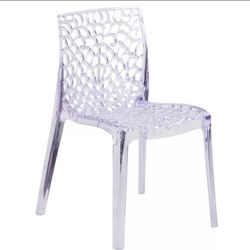 4 Modern Acrylic Clear Chairs