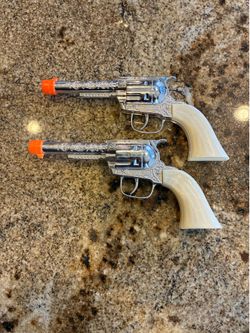 Vintage Pony Boy Cap Gun Die cast metal Pistols
