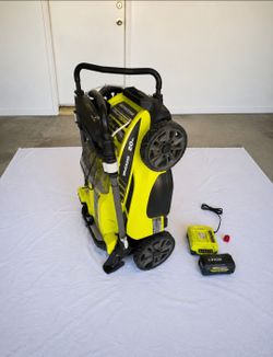 Ryobi 40V HP Brushless 20" Lawn Mower – Battery & Charger Included – $175 OBO
