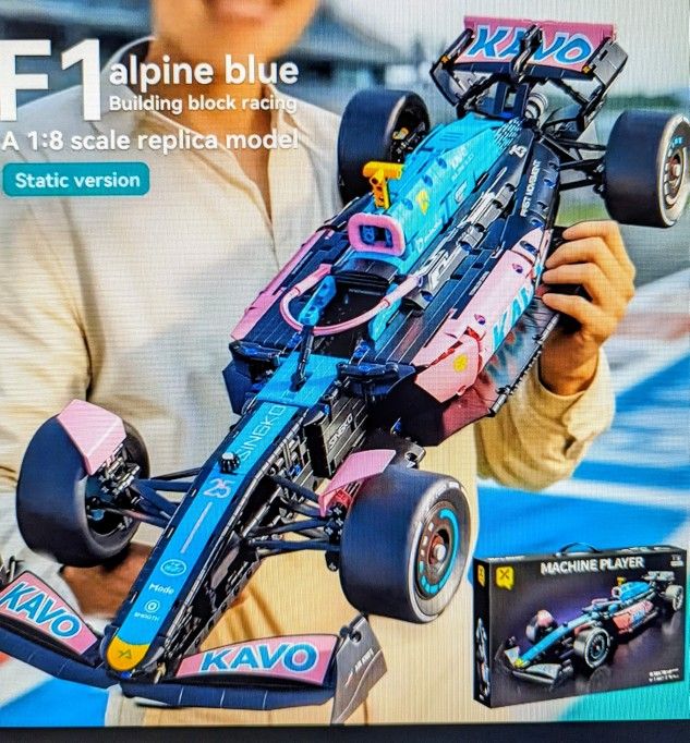 Nuevo Alpine Blue, Tipo Lego, 1,768 Piezas , Escala 1/8