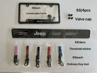 Jeep  keychain  license plate frame   Each  8$