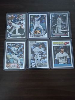 Dodgers Freddie Freeman (6) card lot