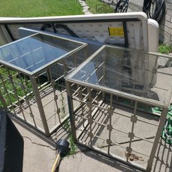 Metal side tables