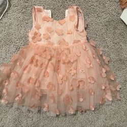 Pink Flower Dress Toddler Girl Popatu 1st Birthday 