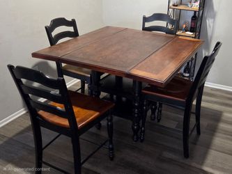 Solid Wood Table + 4 chairs