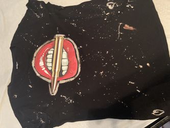 Bullet In Lips T Shirt  Custom Made $25 Pick Up Today