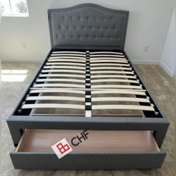 Full or Twin Bed frame with storage drawer (Mattress sell seperately )