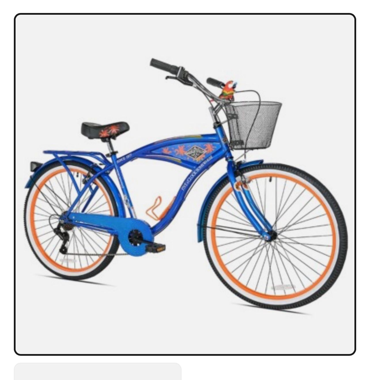 BCA 26" Margaritaville Multi-Speed Cruiser Men's Bike, Blue 