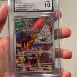 Pokemon Drowzee CGC 10 Scarlet & Violet