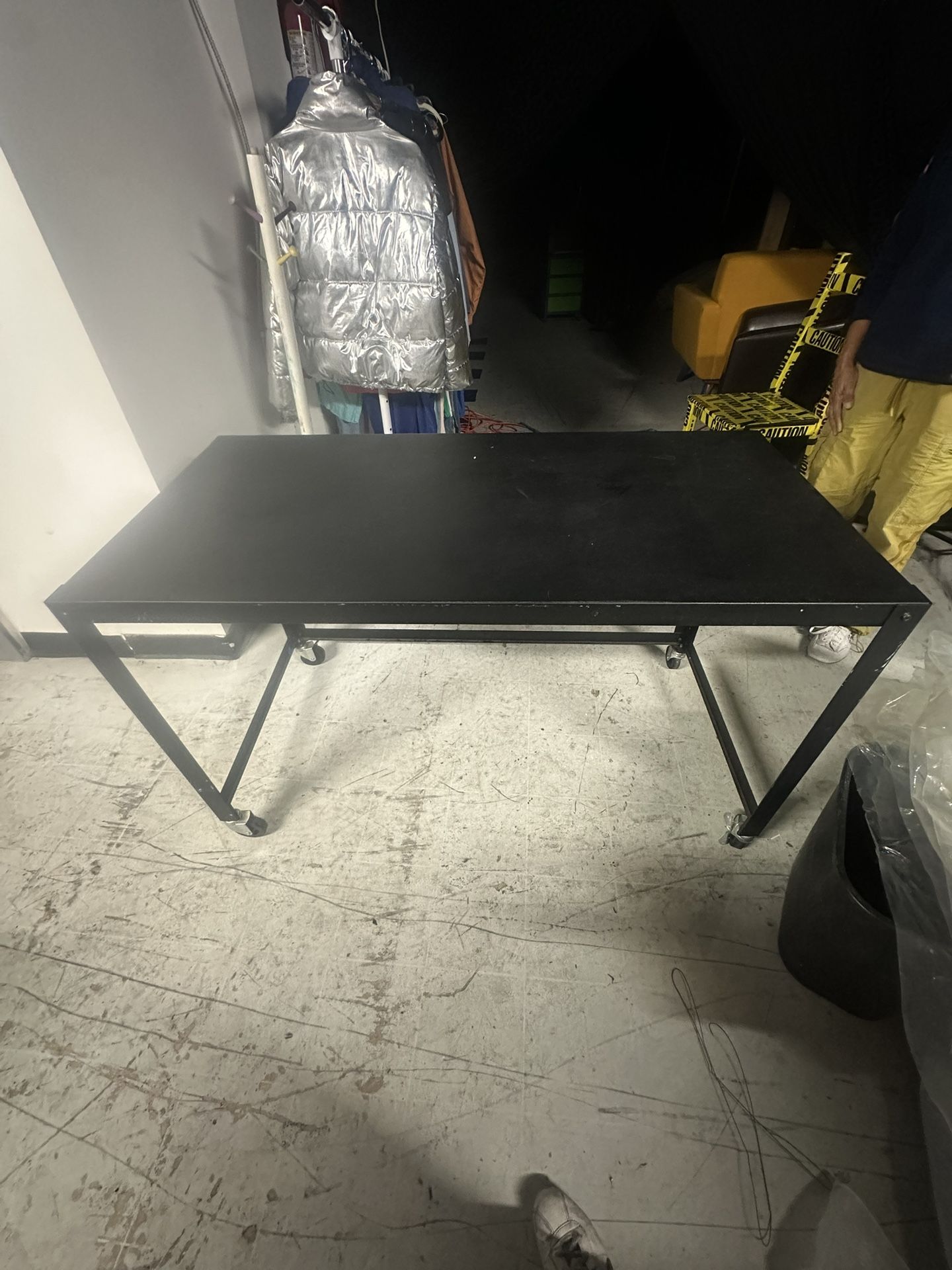 Moving Sale Kitchen Black Rolling Table