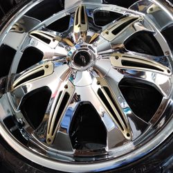 22" chrome wheels 5x114 245 30 22