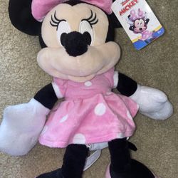 Pink Minnie Mouse Plush Doll 
