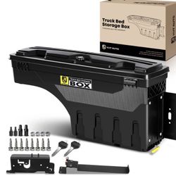 YHTAUTO Truck Bed Storage Tool Box Lockable Compatible With 2019 2020 2021 2022 2023 Ram 1500 Pickup, Passenger Side, Will Not Work With RamBox & Clas