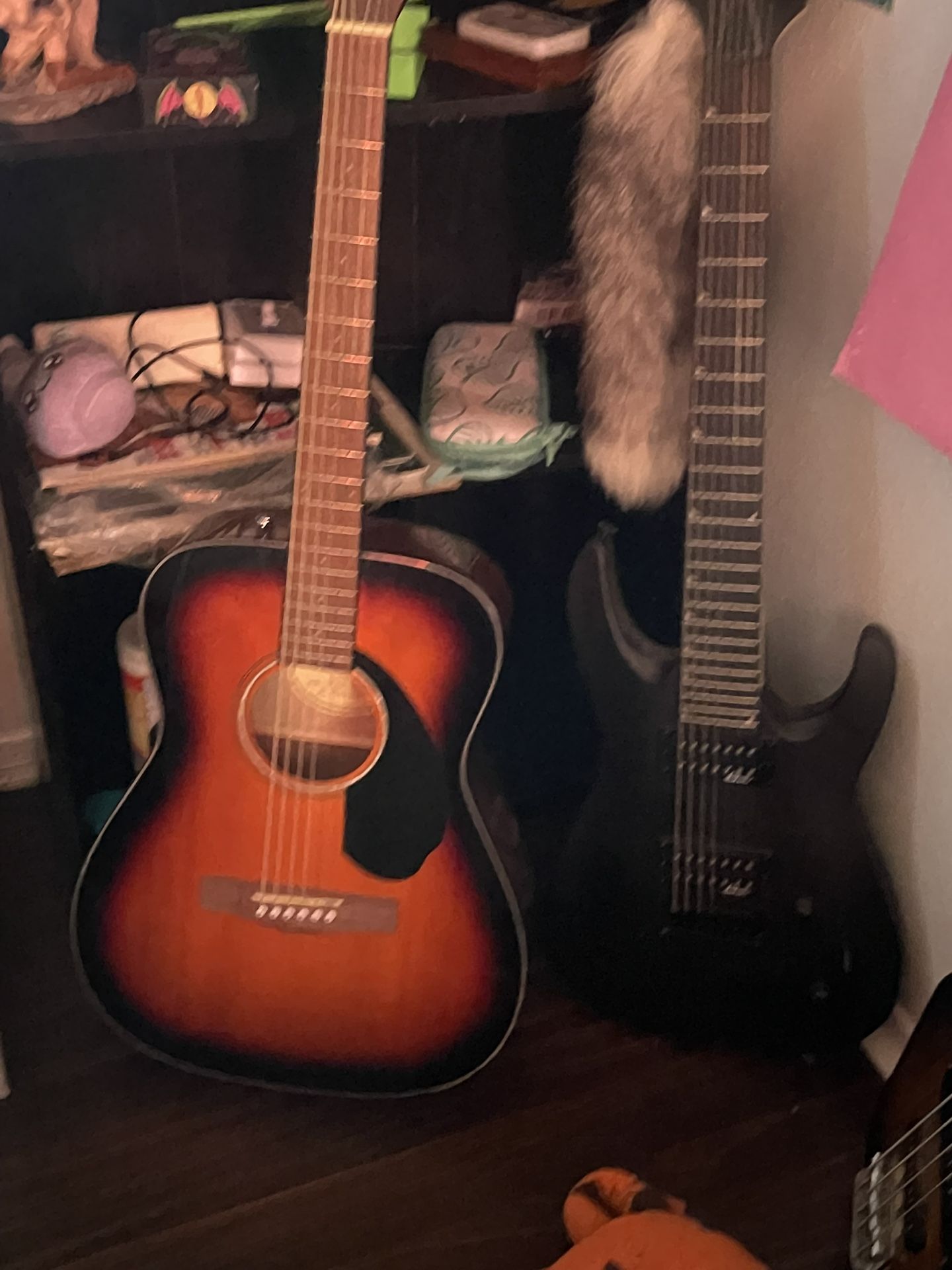 (basically New) Jackson 7 String & Fender Acoustic