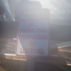 Private Property Sign 8 Ft Long