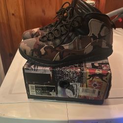 Jordan’s Camo 10’s Size 10.5 $75