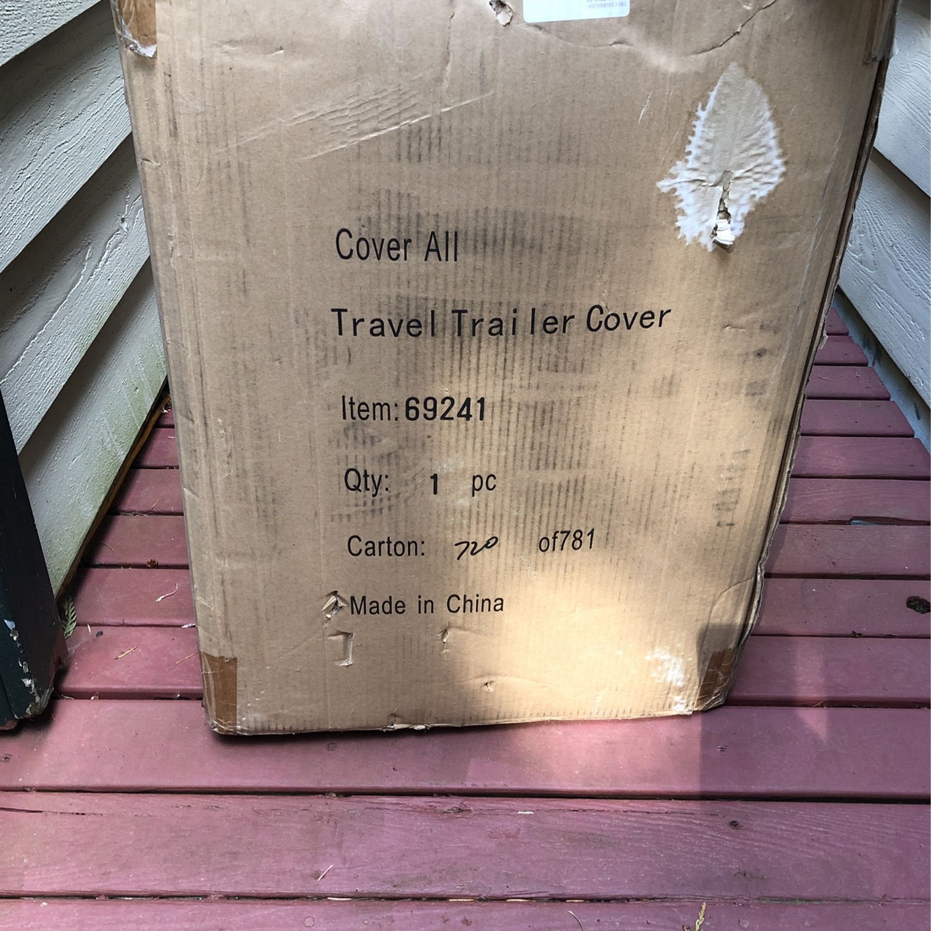 New Travel Trailer Cover