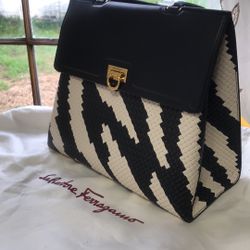 Salvatore Ferragamo Trifolio Top Handle Bag
