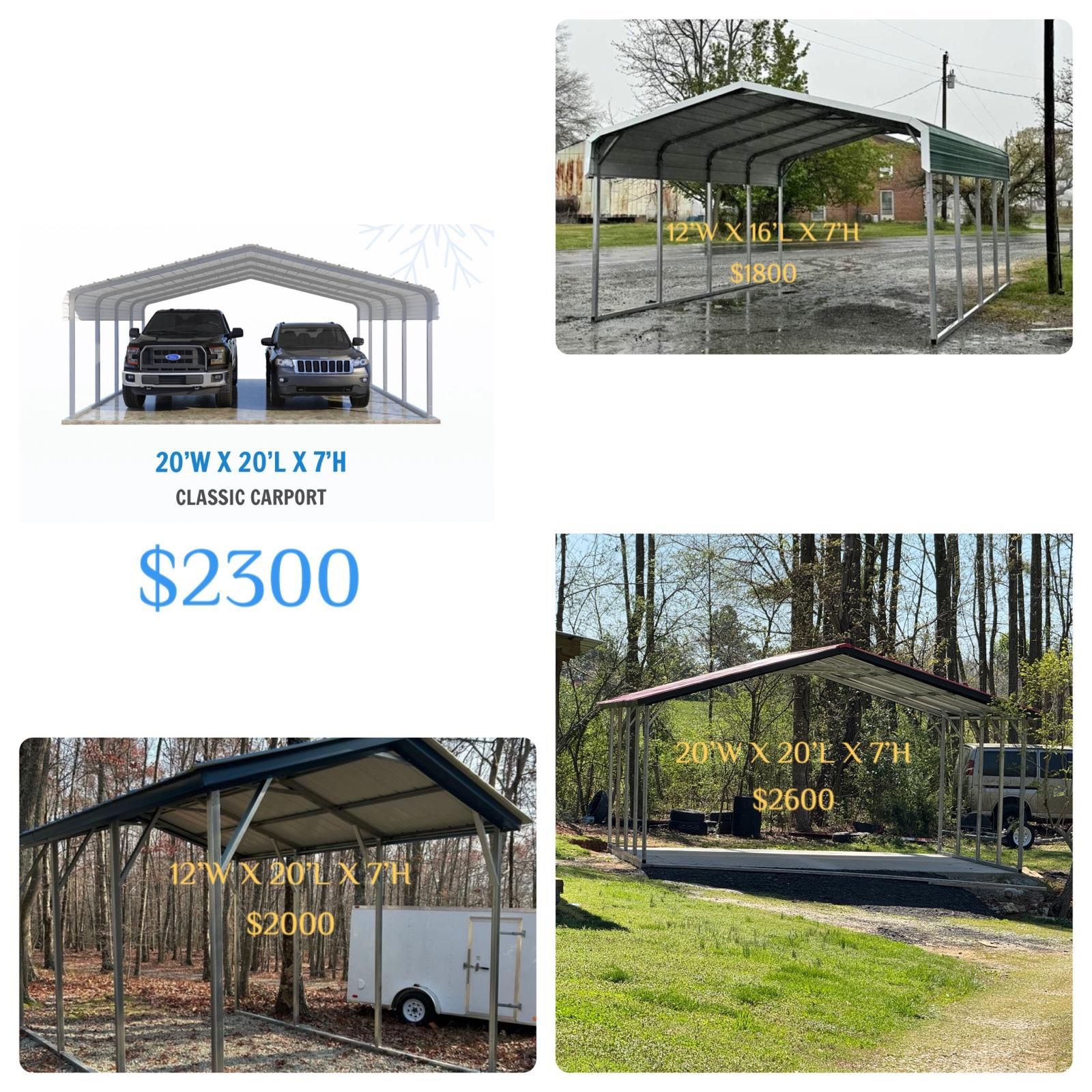 Garage, Carport, Shelter, Storage or Combination Building… 