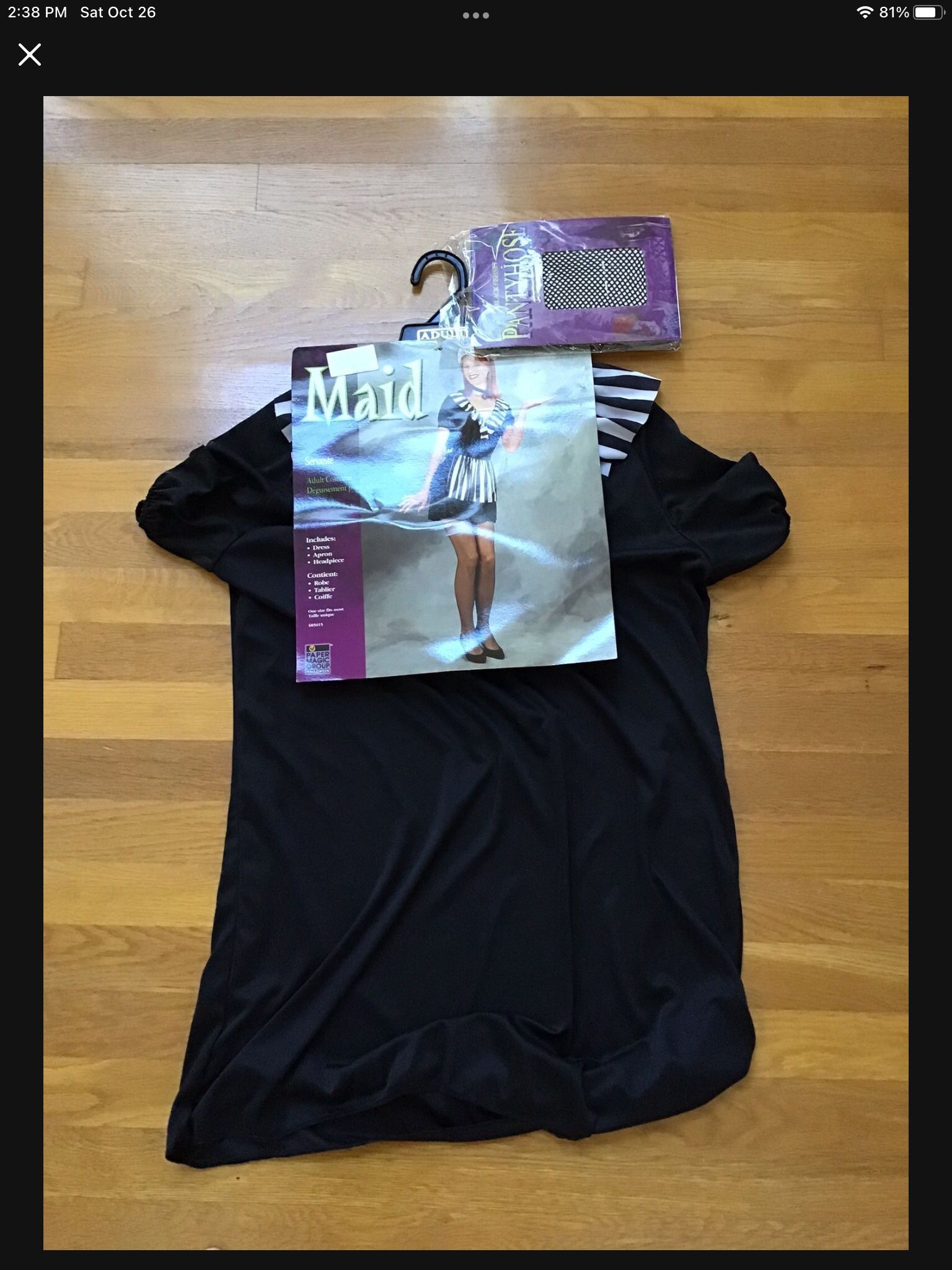 Halloween Costume - Maid/ Waitress - Brand New