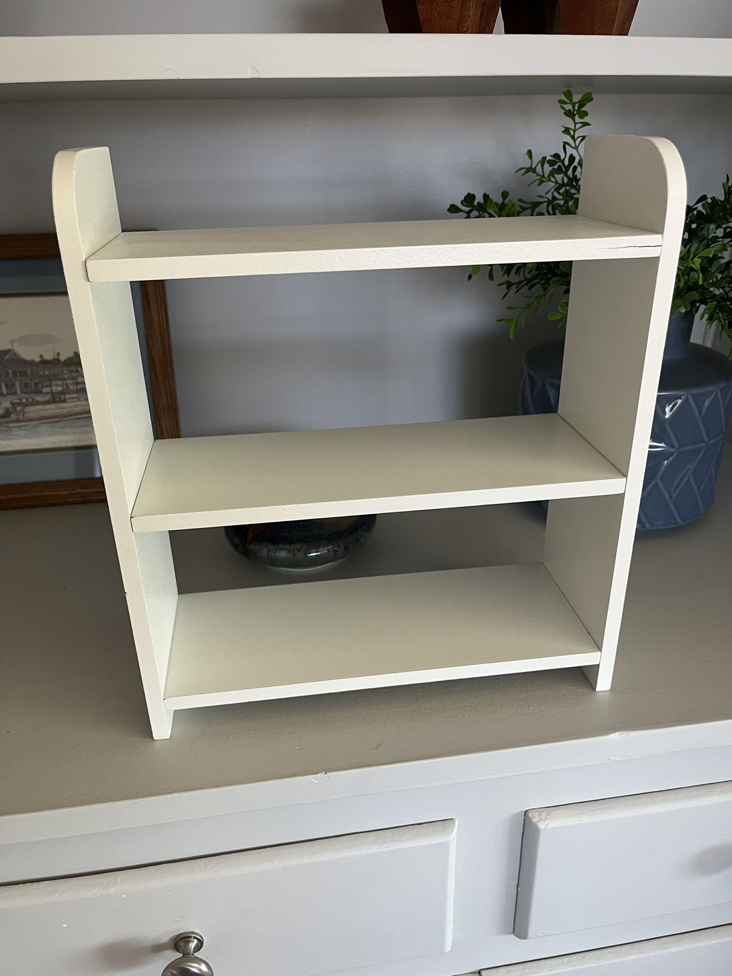 3 Tier Shelf Wood Organizer White Can Fit In IKEA KALLAX CUBE