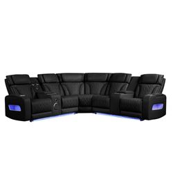 Leather Sectional 